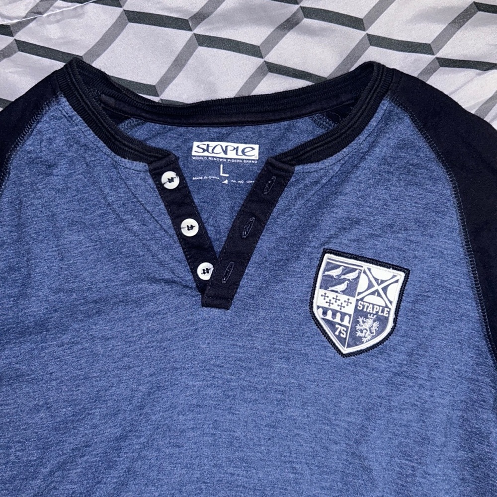 Light Blue and Blue half sleeve Men’s shirt by Staple